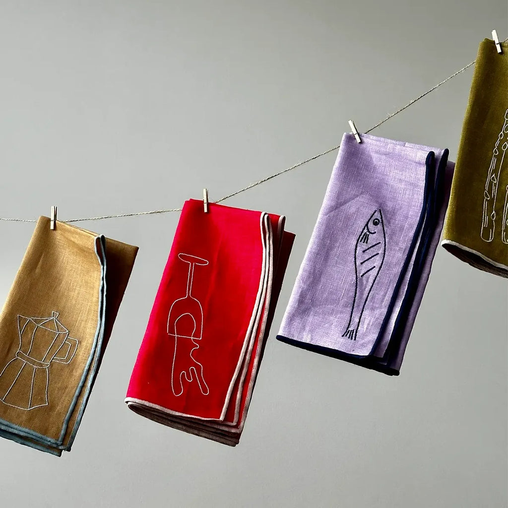 Linen Blend Napkins - Cafetiere (Set of 2)