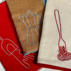 Linen Blend Napkins - Spaghetti (Set of 2)