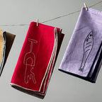 Linen Blend Napkins - Wine (Set of 2)