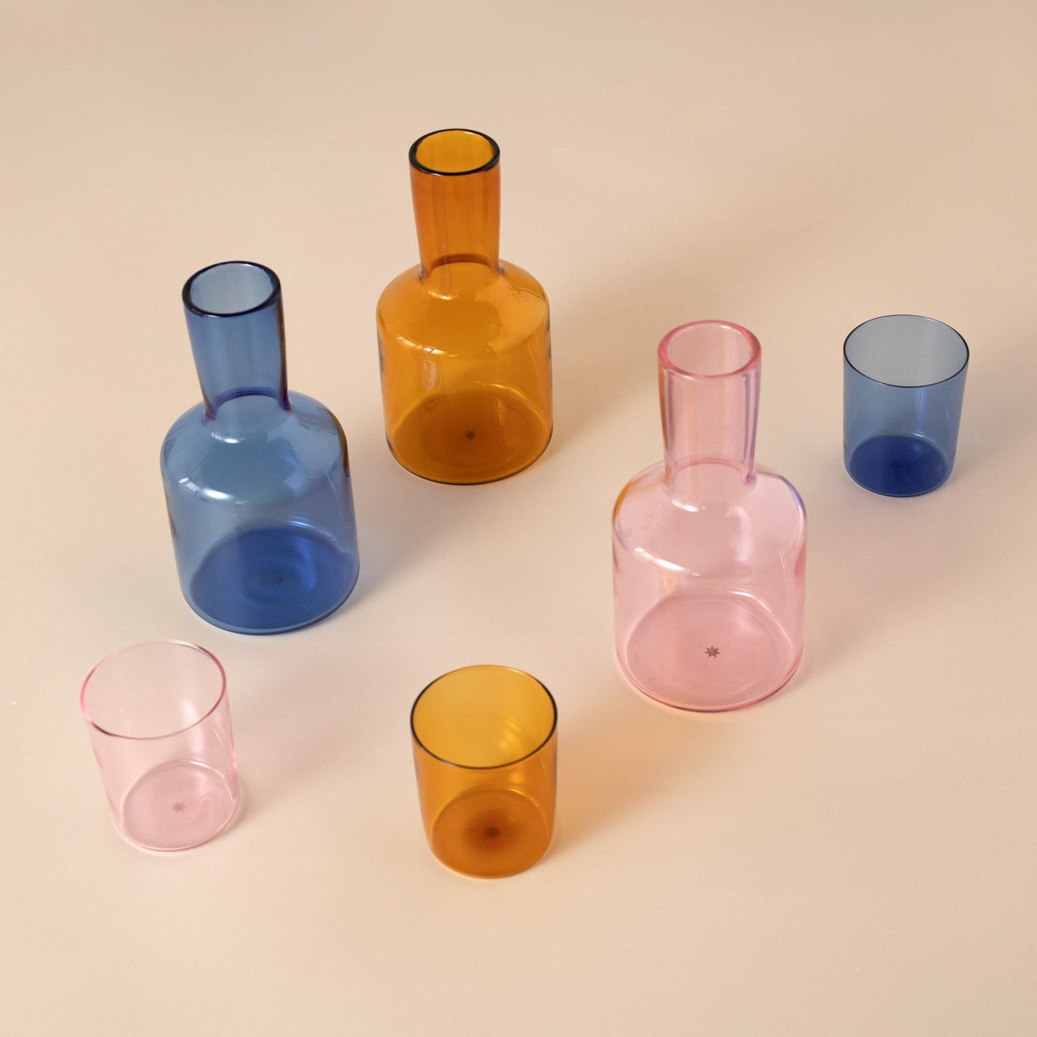 Bedside Carafe & Glass - Amber